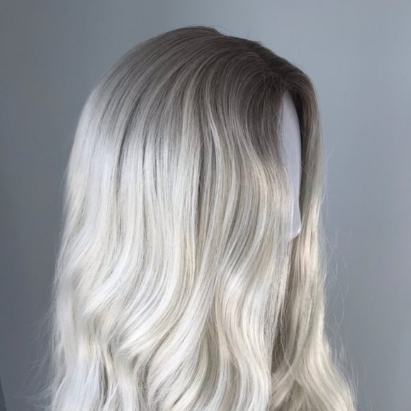 NEW Long Ash Blonde Body Wave Synthetic Wig - Picture 3 of 4